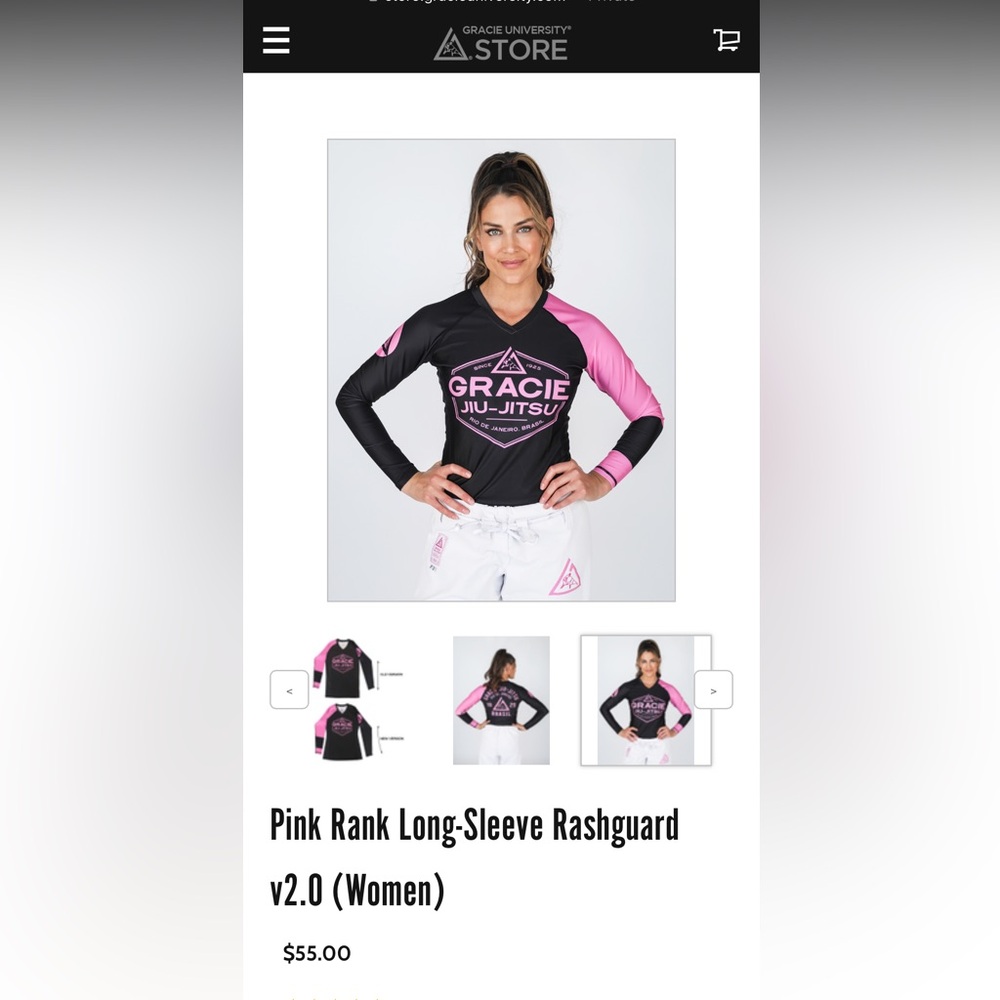 Pink Rank Long-Sleeve Rashguard v2.0
